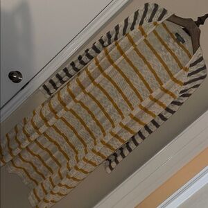 Natural Reflections Striped Long Cardigan